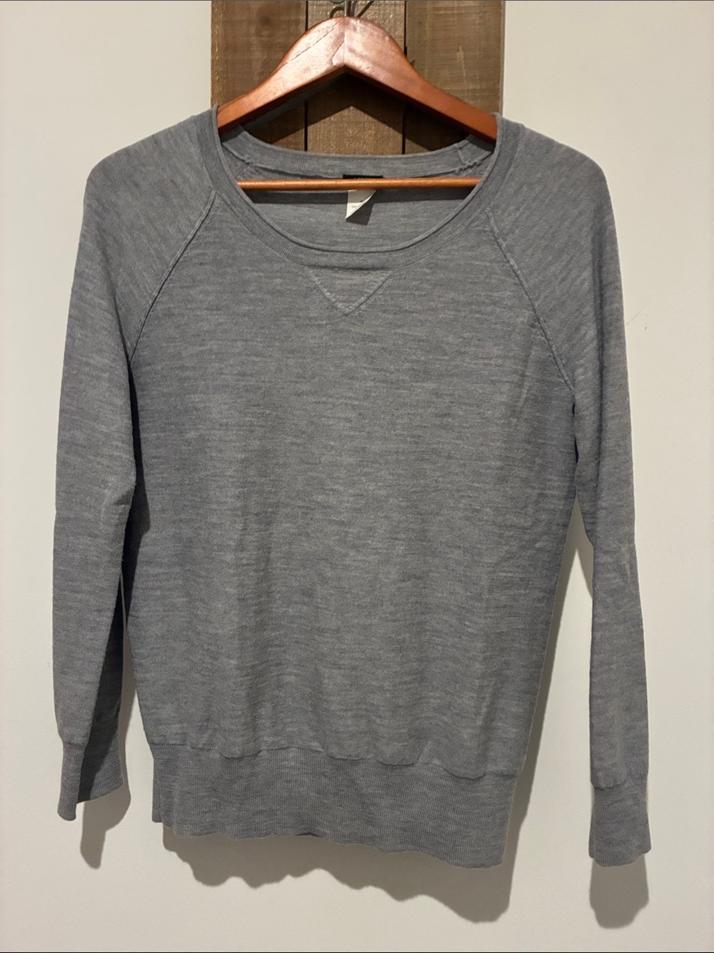 J. Crew Women's Heather Gray Crewneck Sweater